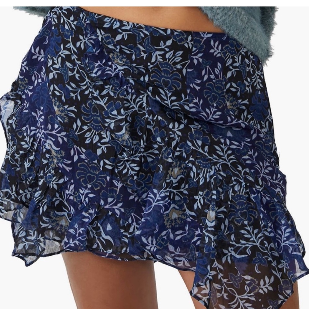 Free People Sammy Floral Mini Skirt